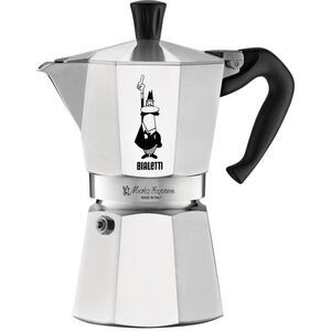 Open Box - Bialetti -  6 Cup Stovetop Espresso Maker Safety Valv Silver